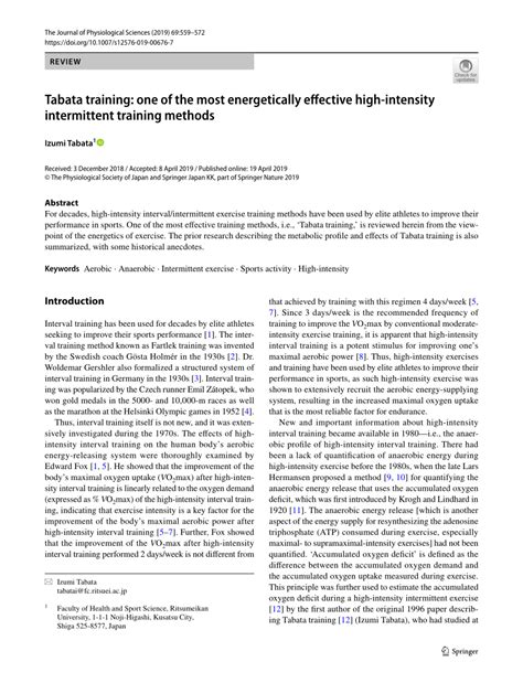 Tabata training: one of the most energetically effective high .